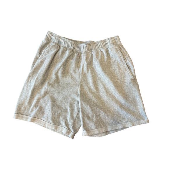 NIKE Yoga Therma-Fit Fleece Gray Shorts w/ Pockets Men size L - Picture 1 of 5